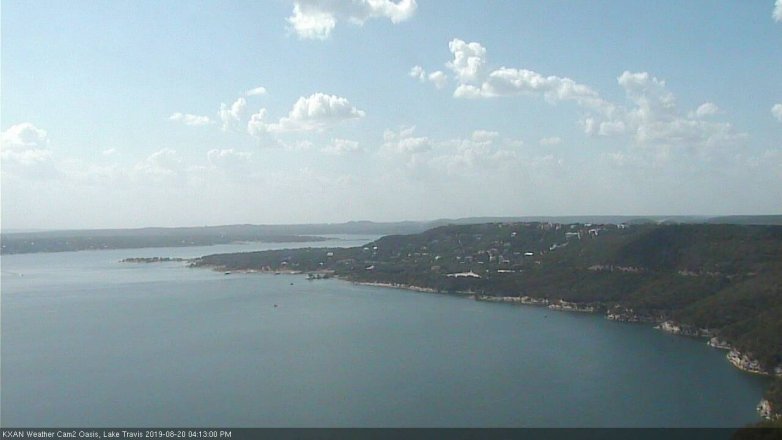 Lake Travis webcam, August 20, 2019 3:15 PM CT