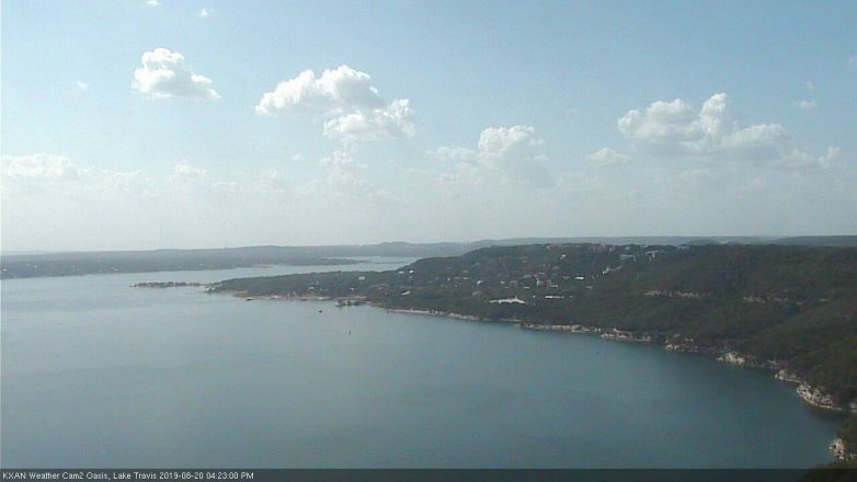 Lake Travis webcam, August 20, 2019 3:25 PM CT