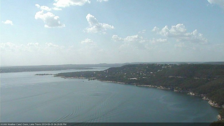 Lake Travis webcam, August 20, 2019 3:30 PM CT