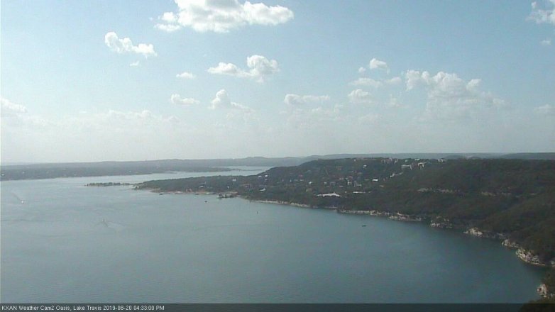 Lake Travis webcam, August 20, 2019 3:35 PM CT