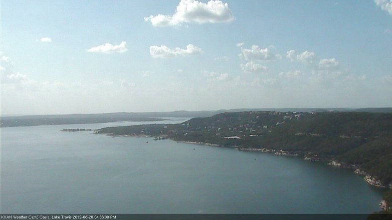 Lake Travis webcam, August 20, 2019 3:40 PM CT