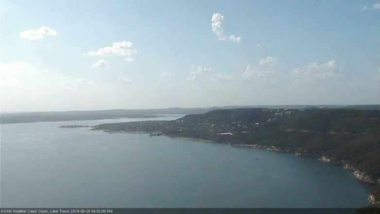 Lake Travis webcam, August 20, 2019 3:55 PM CT