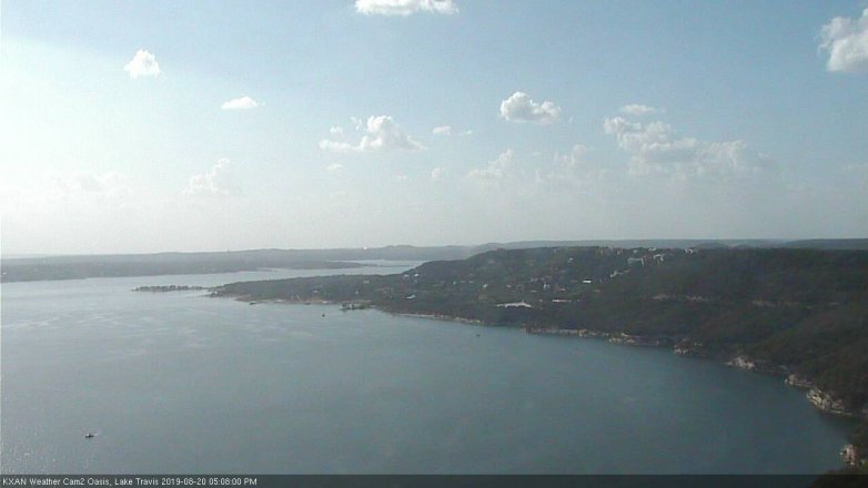 Lake Travis webcam, August 20, 2019 4:10 PM CT