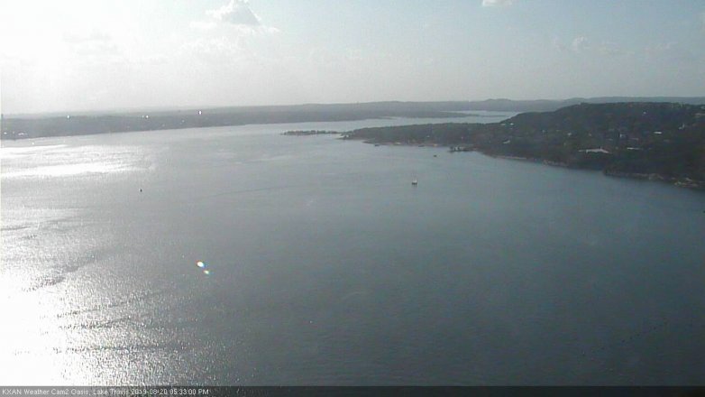 Lake Travis webcam, August 20, 2019 4:35 PM CT