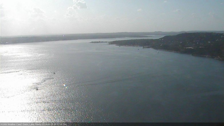 Lake Travis webcam, August 20, 2019 4:40 PM CT