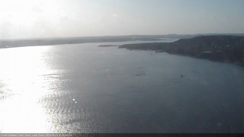 Lake Travis webcam, August 20, 2019 5:00 PM CT