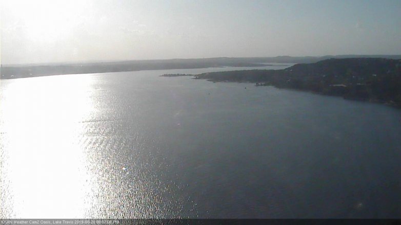 Lake Travis webcam, August 20, 2019 5:10 PM CT