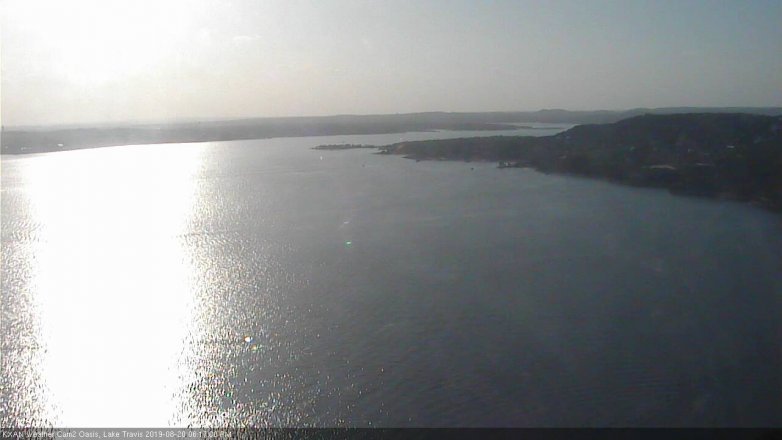 Lake Travis webcam, August 20, 2019 5:20 PM CT