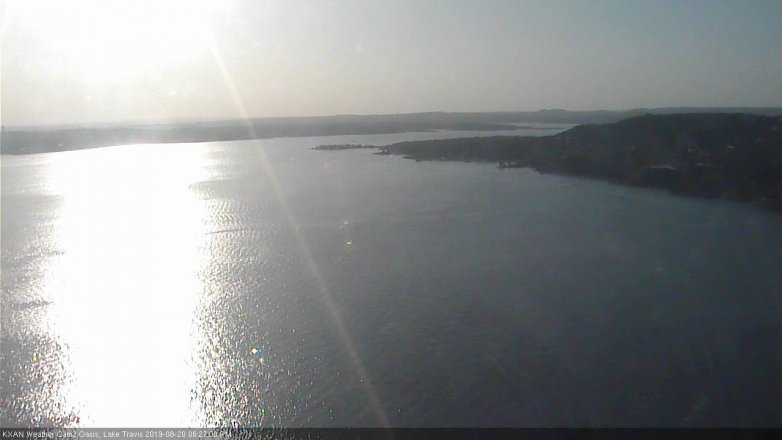 Lake Travis webcam, August 20, 2019 5:30 PM CT