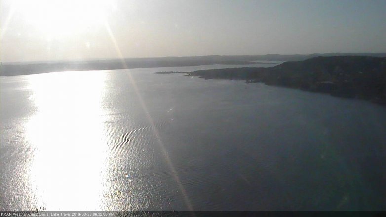 Lake Travis webcam, August 20, 2019 5:35 PM CT
