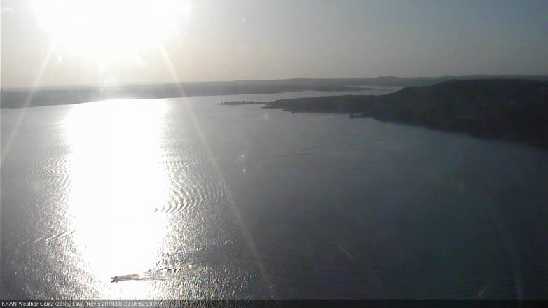 Lake Travis webcam, August 20, 2019 5:55 PM CT