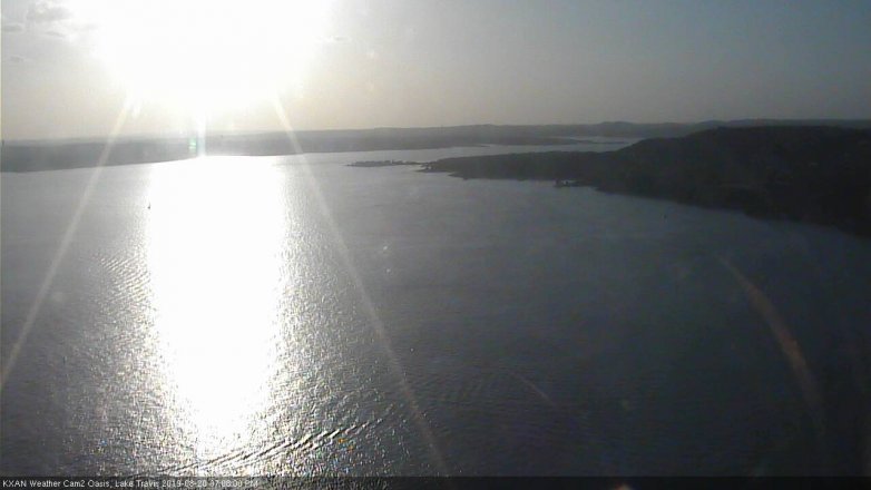 Lake Travis webcam, August 20, 2019 6:10 PM CT