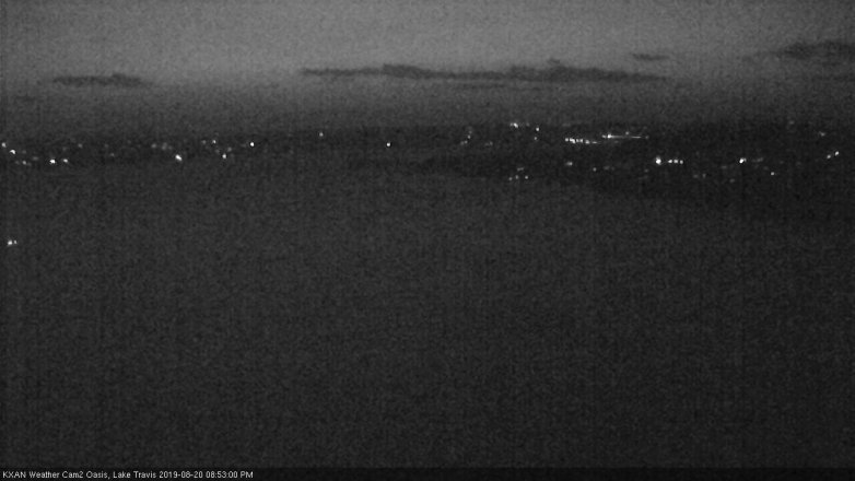 Lake Travis webcam, August 20, 2019 7:55 PM CT