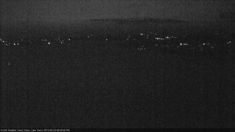 Lake Travis webcam, August 20, 2019 8:00 PM CT