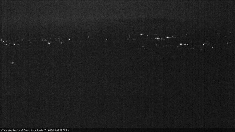 Lake Travis webcam, August 20, 2019 8:05 PM CT