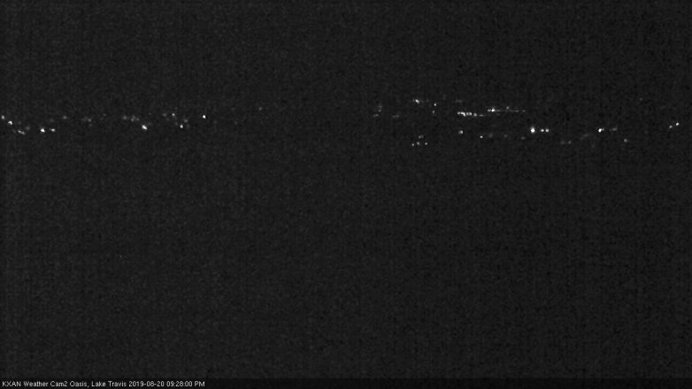 Lake Travis webcam, August 20, 2019 8:30 PM CT