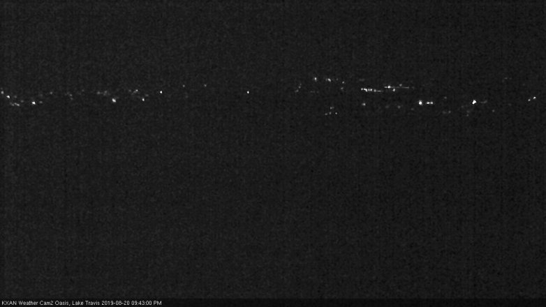 Lake Travis webcam, August 20, 2019 8:45 PM CT