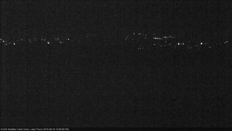 Lake Travis webcam, August 20, 2019 9:10 PM CT