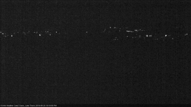 Lake Travis webcam, August 20, 2019 9:20 PM CT