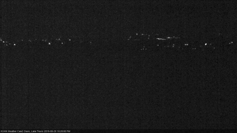 Lake Travis webcam, August 20, 2019 9:30 PM CT