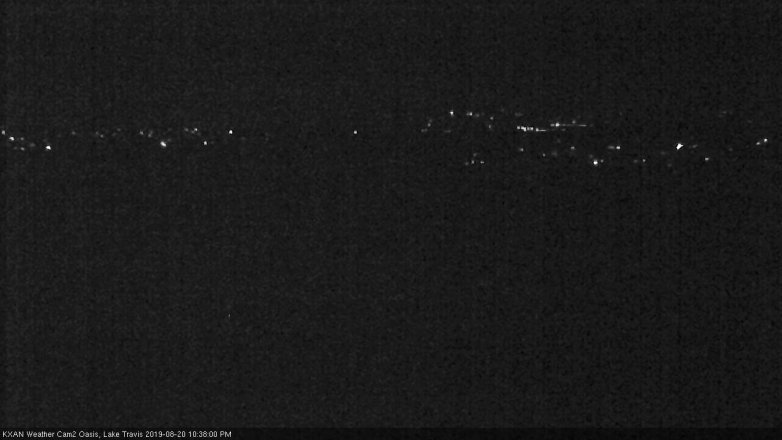 Lake Travis webcam, August 20, 2019 9:40 PM CT