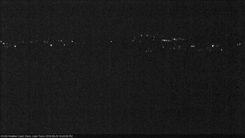 Lake Travis webcam, August 20, 2019 9:45 PM CT