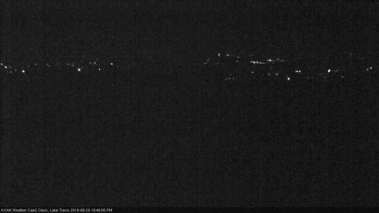Lake Travis webcam, August 20, 2019 9:50 PM CT