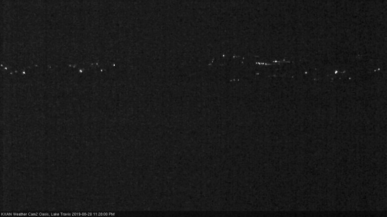 Lake Travis webcam, August 20, 2019 10:30 PM CT