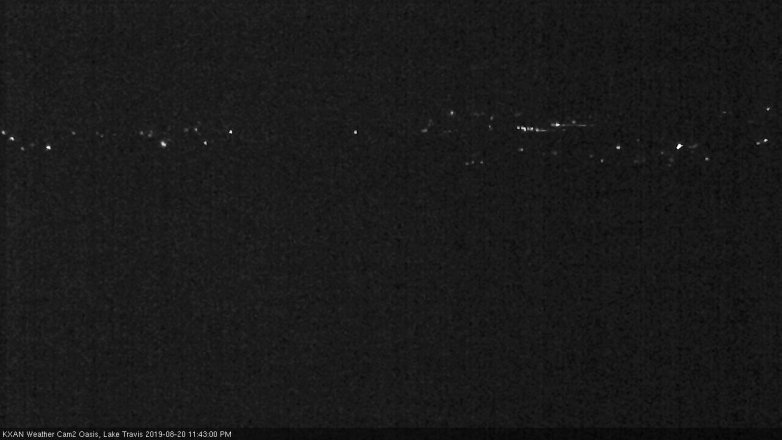 Lake Travis webcam, August 20, 2019 10:45 PM CT