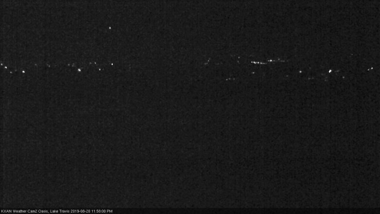 Lake Travis webcam, August 20, 2019 11:00 PM CT