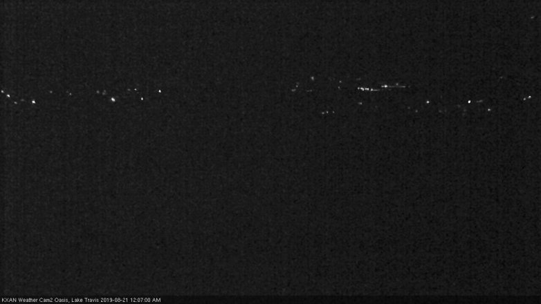 Lake Travis webcam, August 20, 2019 11:10 PM CT