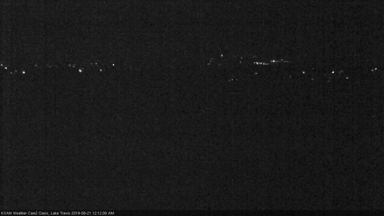 Lake Travis webcam, August 20, 2019 11:15 PM CT