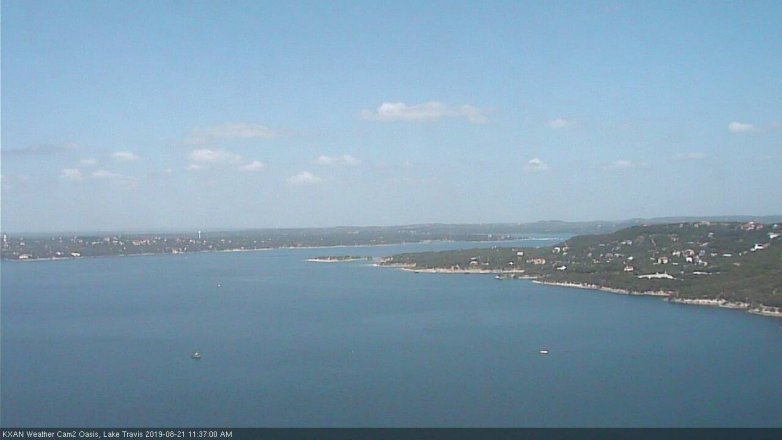 Lake Travis webcam, August 21, 2019 10:40 AM CT