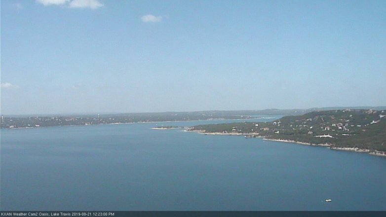 Lake Travis webcam, August 21, 2019 11:25 AM CT