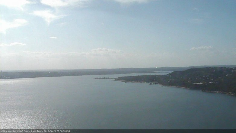 Lake Travis webcam, August 21, 2019 4:10 PM CT