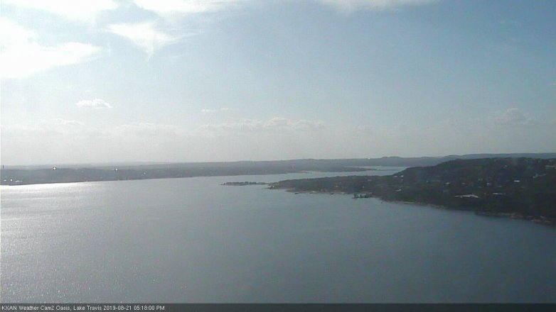 Lake Travis webcam, August 21, 2019 4:20 PM CT
