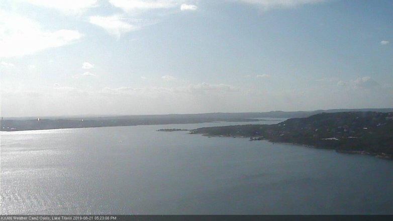 Lake Travis webcam, August 21, 2019 4:25 PM CT