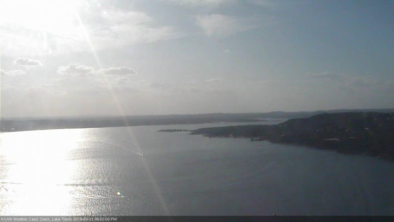 Lake Travis webcam, August 21, 2019 5:05 PM CT