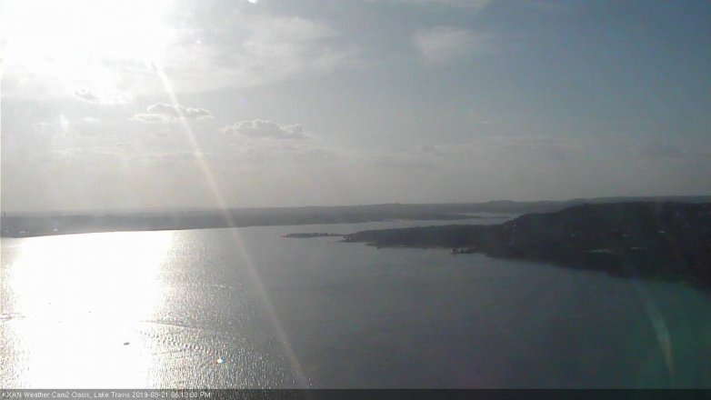 Lake Travis webcam, August 21, 2019 5:15 PM CT