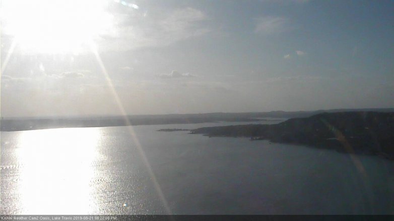 Lake Travis webcam, August 21, 2019 5:25 PM CT