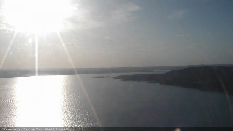 Lake Travis webcam, August 21, 2019 5:35 PM CT
