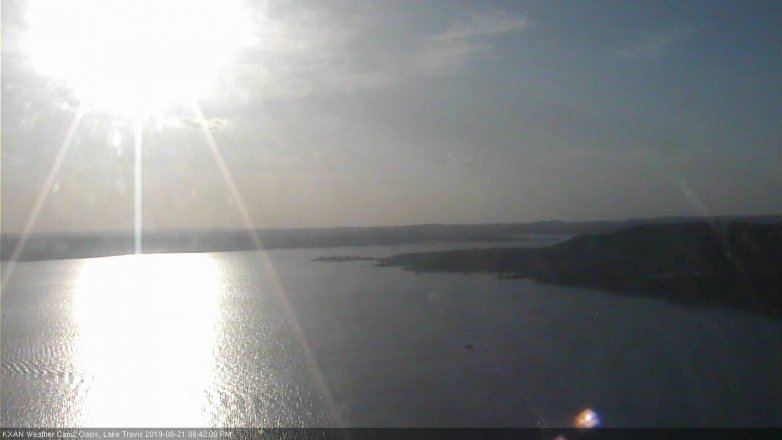 Lake Travis webcam, August 21, 2019 5:45 PM CT