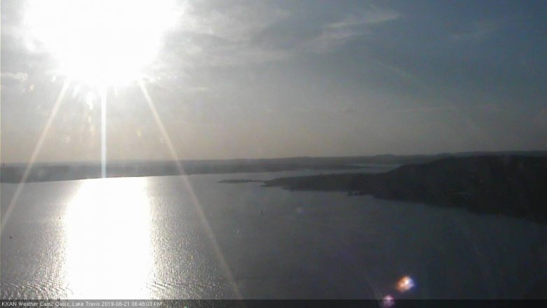 Lake Travis webcam, August 21, 2019 5:50 PM CT