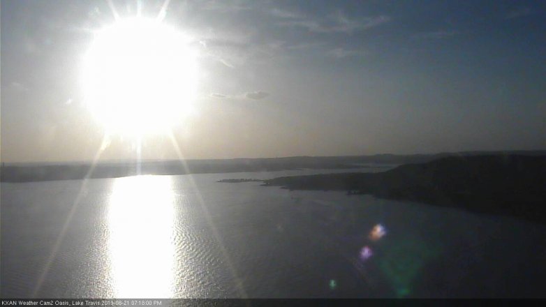 Lake Travis webcam, August 21, 2019 6:20 PM CT