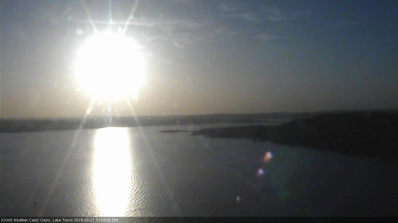 Lake Travis webcam, August 21, 2019 6:30 PM CT