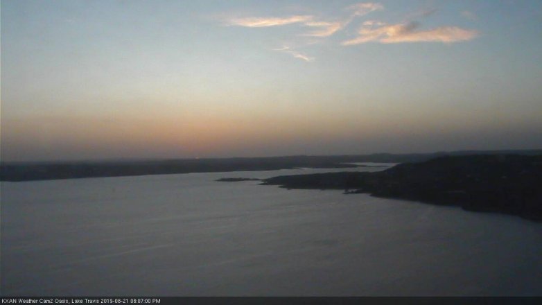 Lake Travis webcam, August 21, 2019 7:10 PM CT