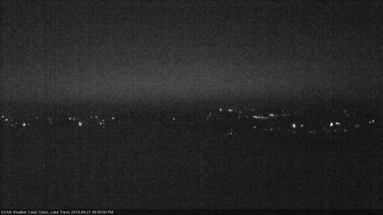 Lake Travis webcam, August 21, 2019 8:00 PM CT