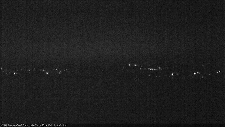 Lake Travis webcam, August 21, 2019 8:05 PM CT
