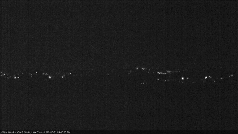 Lake Travis webcam, August 21, 2019 8:45 PM CT