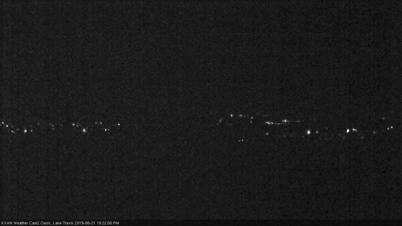 Lake Travis webcam, August 21, 2019 9:25 PM CT